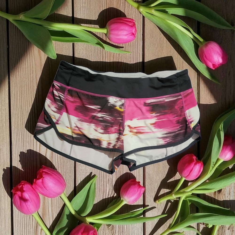 Lululemon Athletica Black Pink Athletic Shorts